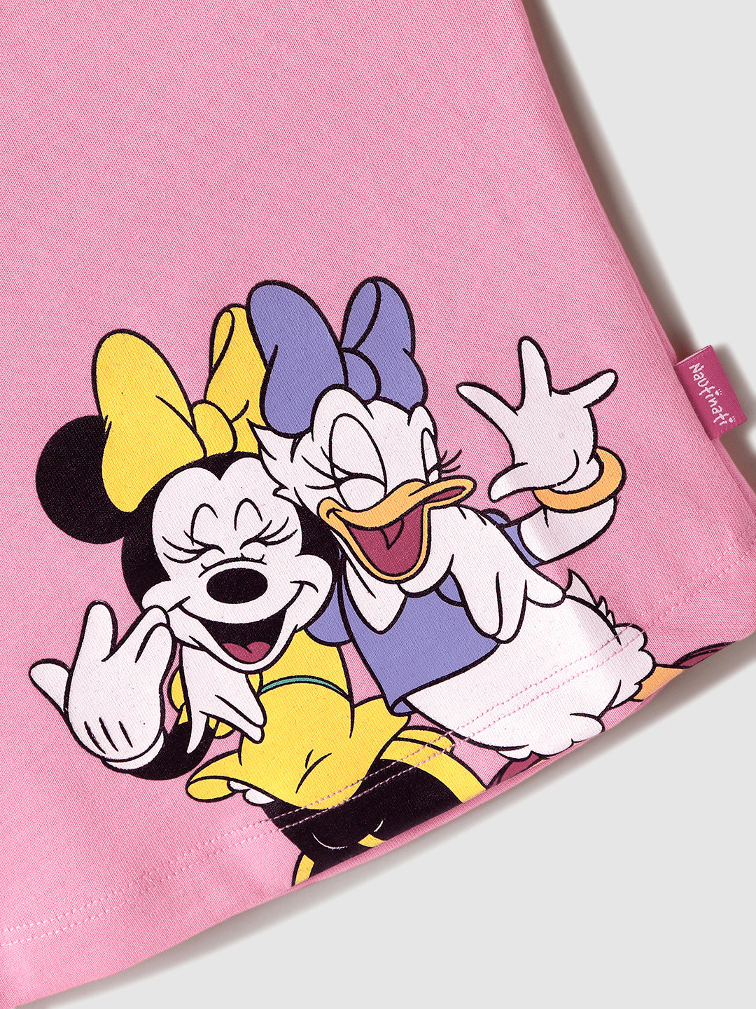 Nautinati Girls' Cotton Minnie Print T-shirt