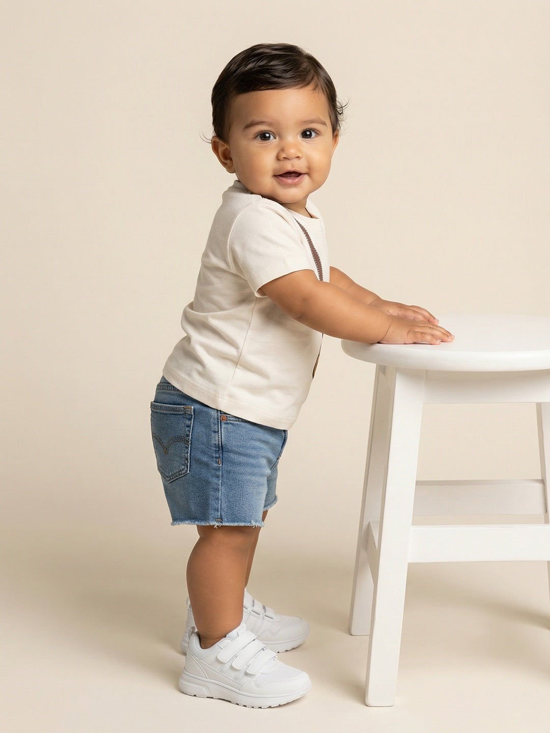 Nautinati Baby Boys' 100% Cotton Pack of 2 Printed Round Neck T-shirts