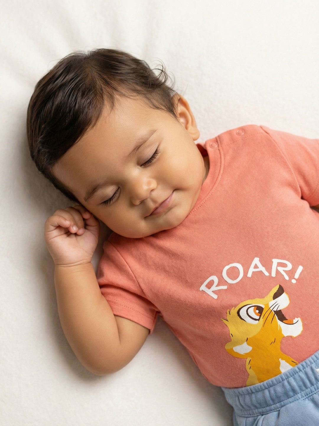 Nautinati Boys' Cotton Disney King Simba Printed T-shirt