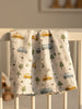 Nautinati Baby Boys' Muslin 100% Cotton Pack of 2 All-over Print Woven Swaddles