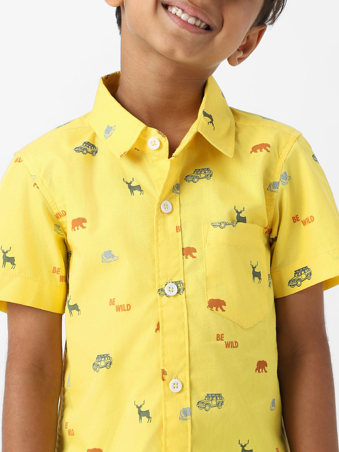 Nautinati Boys' All-over Print Shirt