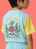 Nautinati Boys Colourblocked Graphic Printed Oversized T-shirt and Shorts Co-ord Set