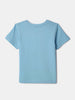 Nautinati Blue Colourblocked and Bear Print  T-shirt and Shorts Set With Bucket Hat for Boys