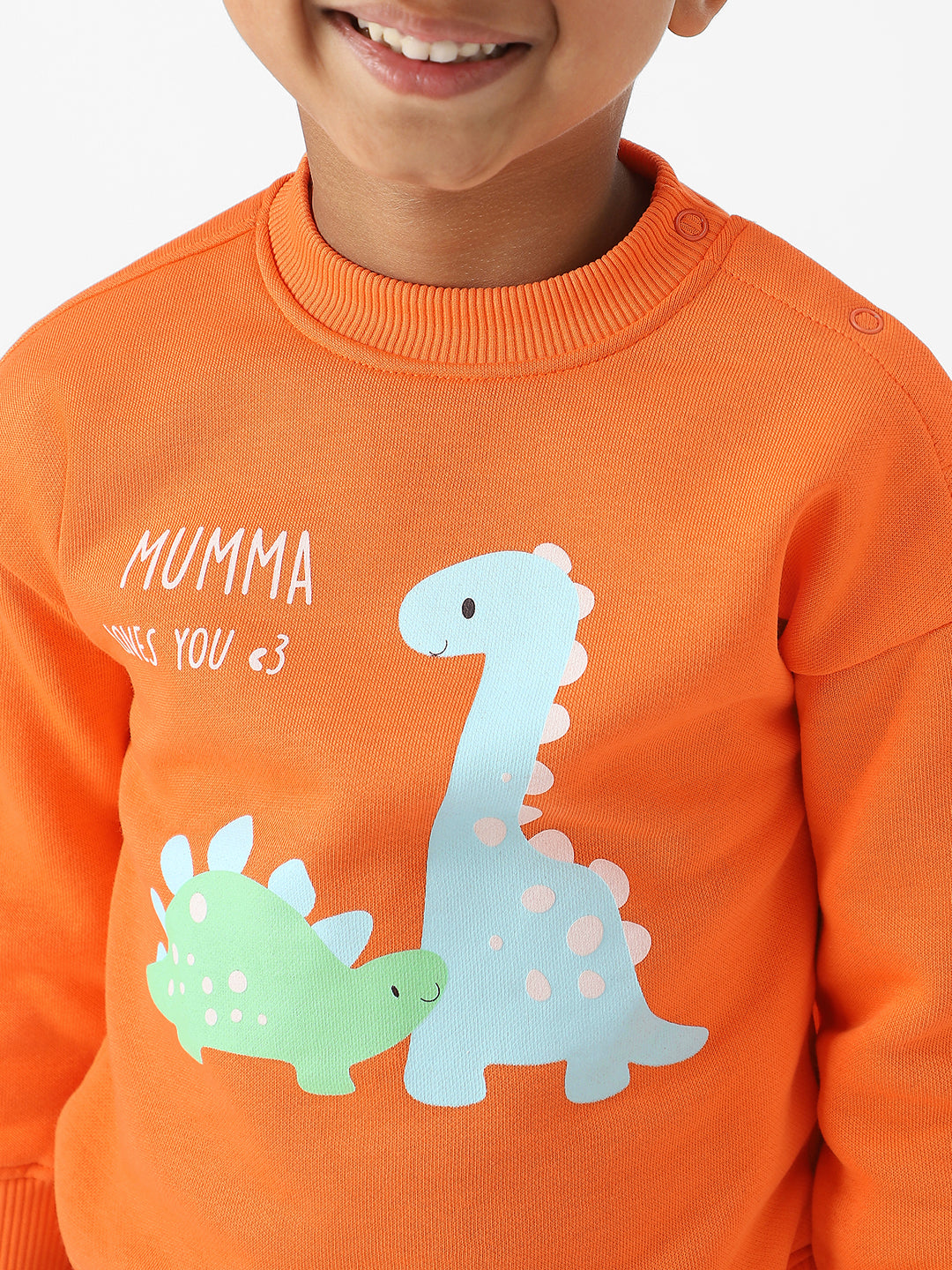 Nautinati Boys' Fleece Dinosaur Printed Sweatshirt