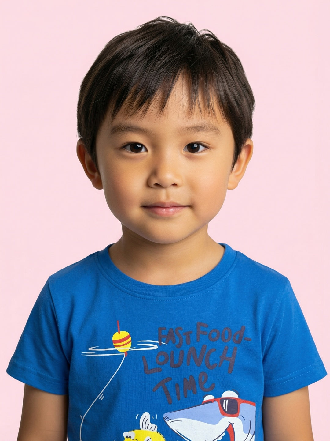 Nautinati Boys' Cotton Sea Animal and Bear Printed Pack of 2 T-shirts