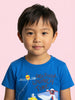 Nautinati Boys' Cotton Sea Animal and Bear Printed Pack of 2 T-shirts