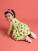 Nautinati Baby Girls' 100% Cotton All-over Disney Minnie Mouse Print & Striped Fit & Flare Dress