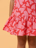 Nautinati Girls' Valentine's Day Theme All-over Heart Print A-line Strappy A-line Drop Waist Dress