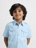 Nautinati Boys Cotton Shirt with 2 Front Pockets | Age 2 - 10 Years