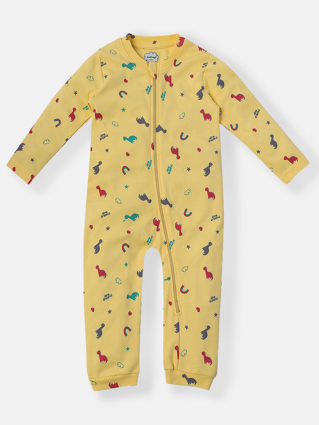 Nautinati Infants Dinosaur Print 100% Cotton Pack of 2 Sleepsuit