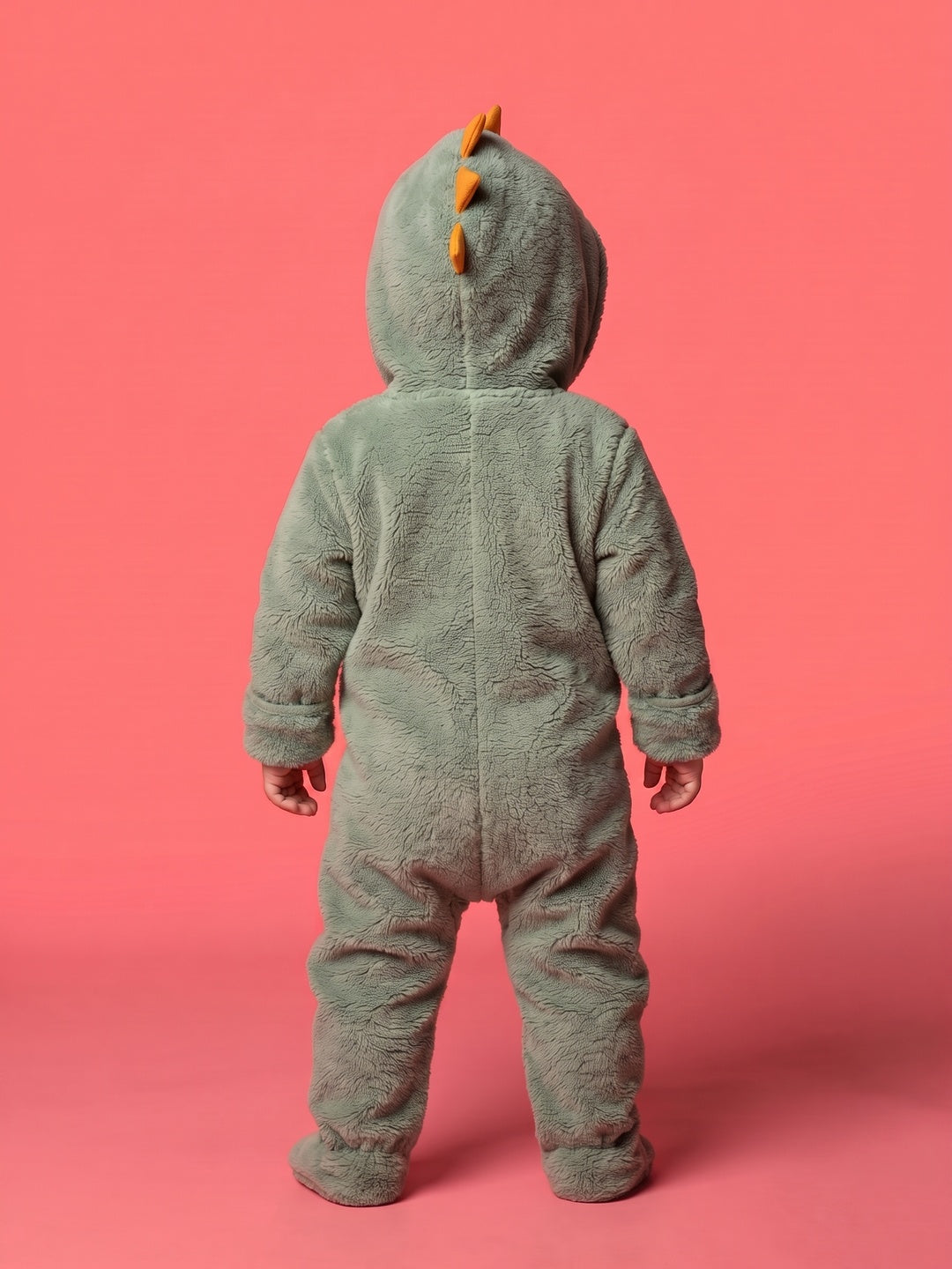 Nautinati Baby Boys Dino Fur Sleepsuit, Age 0-2 Years