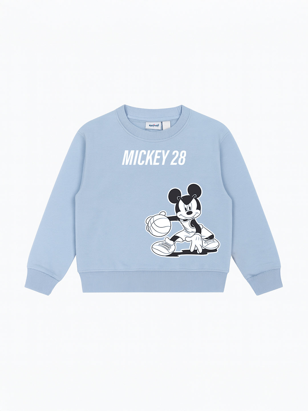 Nautinati Blue Mickey Mouse Print Sweatshirt Set For Boys