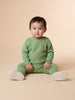 Nautinati Baby Boys Cable Knit Sweater & Jogger Set with Button Closure, Relaxed Fit