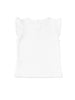 Nautinati White Printed Top And Blue Balloon Skirt For Girls
