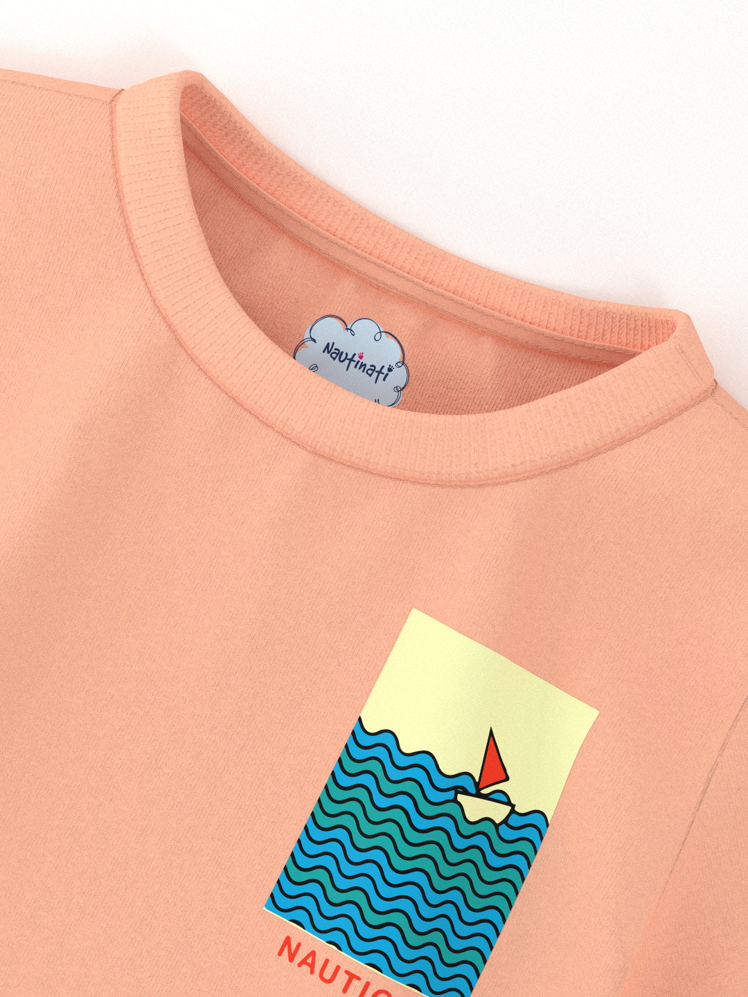 Nautinati Boys' Pack of 2 Cotton Beach Graphic Printed T-shirts