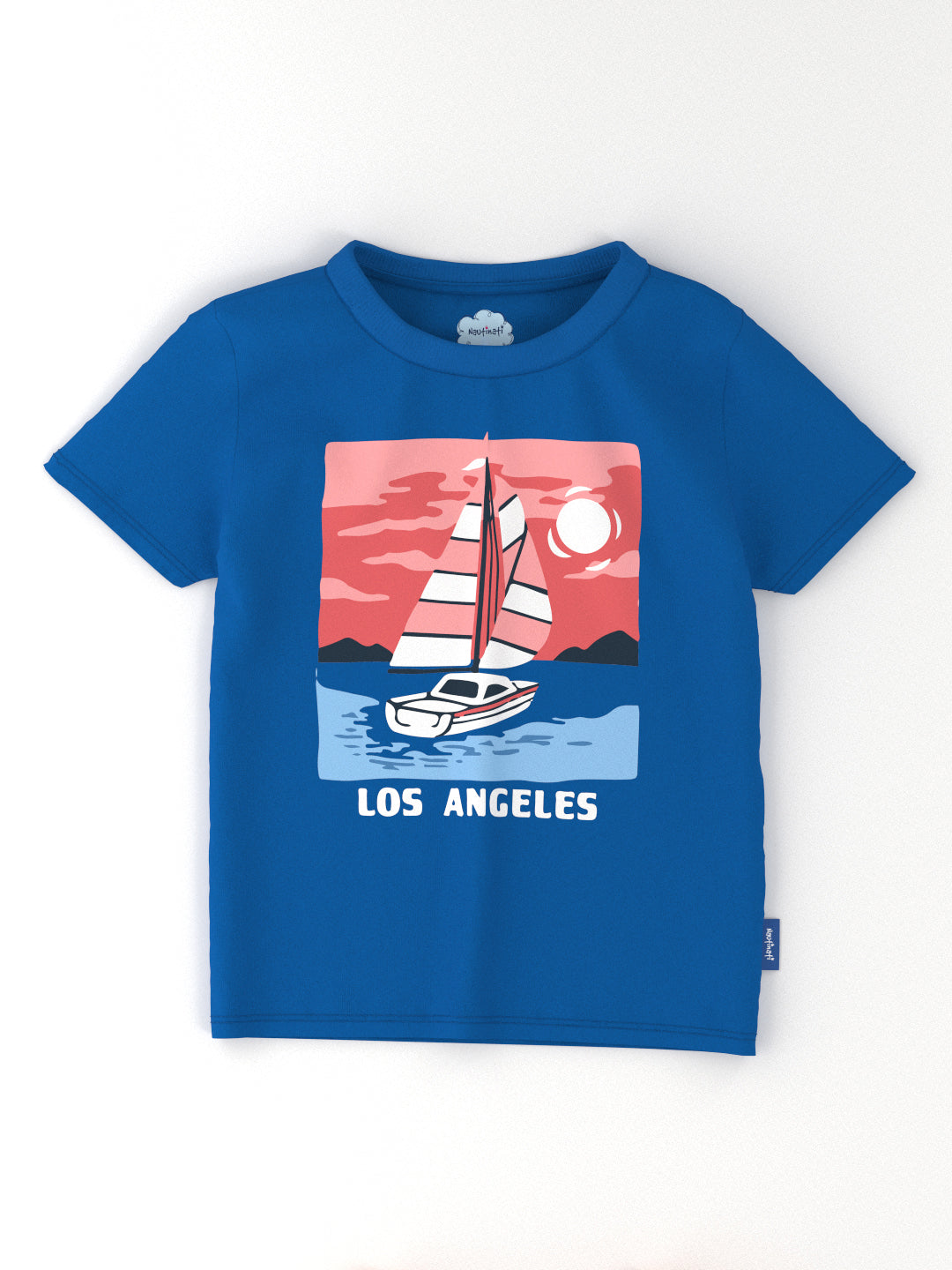 Nautinati Boys' Pack of 2 Cotton Beach Graphic Printed T-shirts