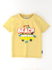 Nautinati Boys' Cotton Beach Graphic Printed Half Sleeve T-shirt