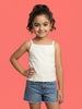 Nautinati Girls' 100% Cotton Pack of 3 Solid Essentials Camisoles