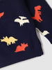 Nautinati Boys' Dinosaur Print Jacquard Knit Sweater