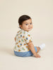 Nautinati Baby Boys' 100% Cotton Pack of 2 Disney Winnie the Pooh All-over & Placement Print T-shirts