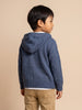 Nautinati Boys Cable Knit Zip-Up Full Sleeve Sweater, Relaxed Fit