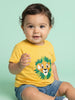 Nautinati Boys' 100% Cotton Pack of 2 Disney Lion King Simba Printed Crew Neck T-shirts