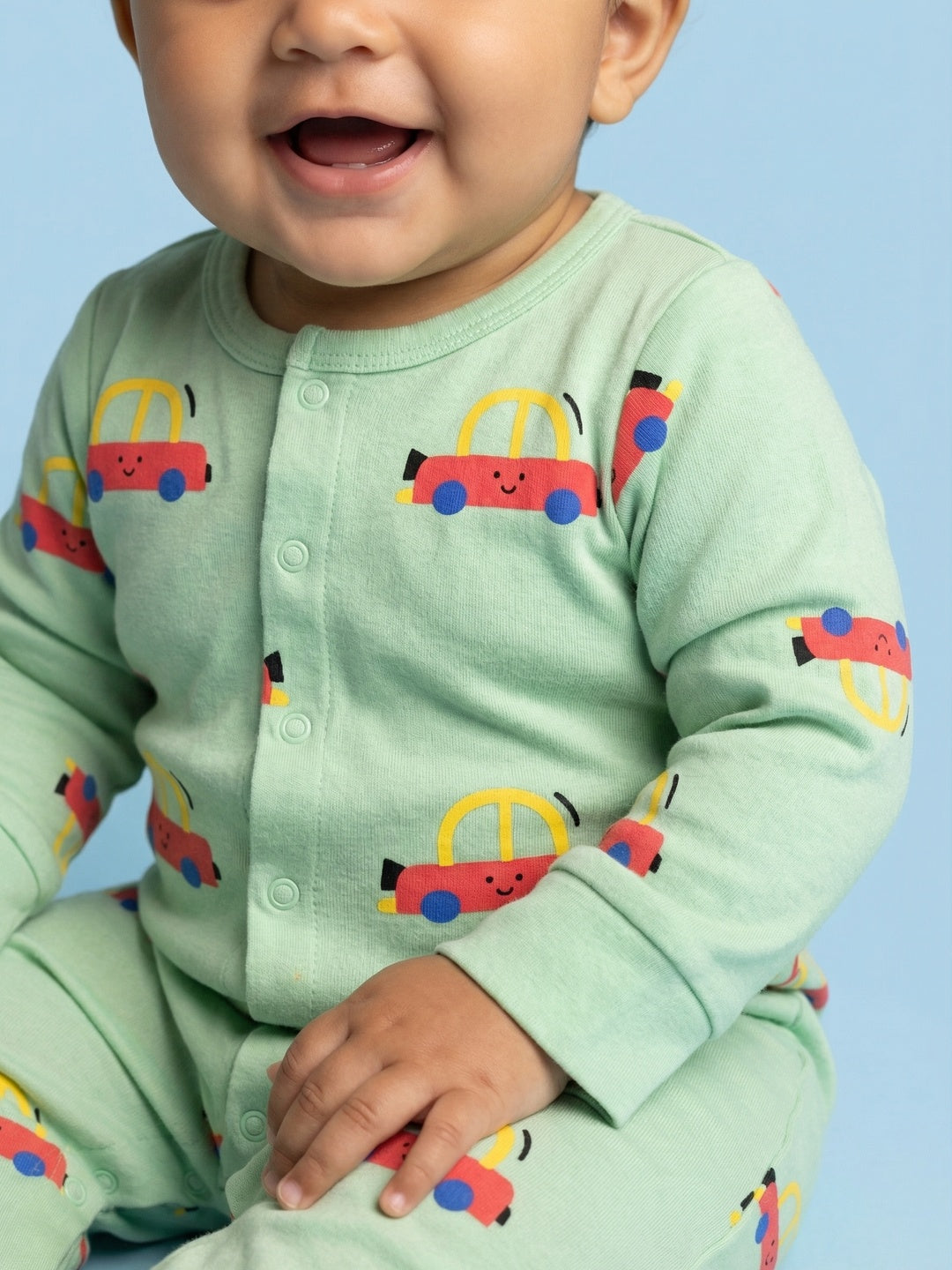 Nautinati Baby Pure Cotton  All-over & Placement Print 5-pieces Gift Set