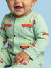 Nautinati Baby Pure Cotton  All-over & Placement Print 5-pieces Gift Set