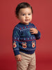Nautinati Baby Boys Relaxed Fit Fairisle Christmas Jacquard Knit Sweater