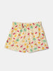 Nautinati Yellow Printed Top and Shorts Set for Girls