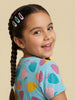 Nautinati Girls' 100% Cotton Pack of 2 Strawberry Graphic & All-over Print Crew Neck T-shirts