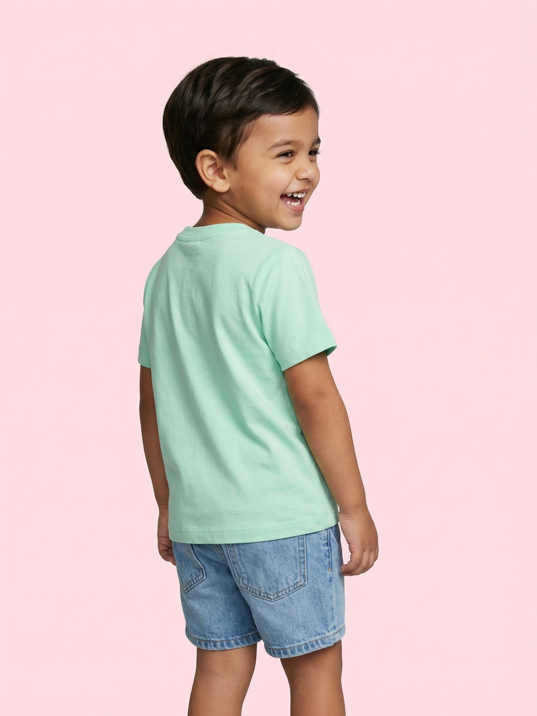 Nautinati Boys' Cotton Sea Animal and Bear Printed Pack of 2 T-shirts