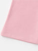 Nautinati Baby Pink Cotton Lycra Rib Fitted & Flared Leggings For Girls