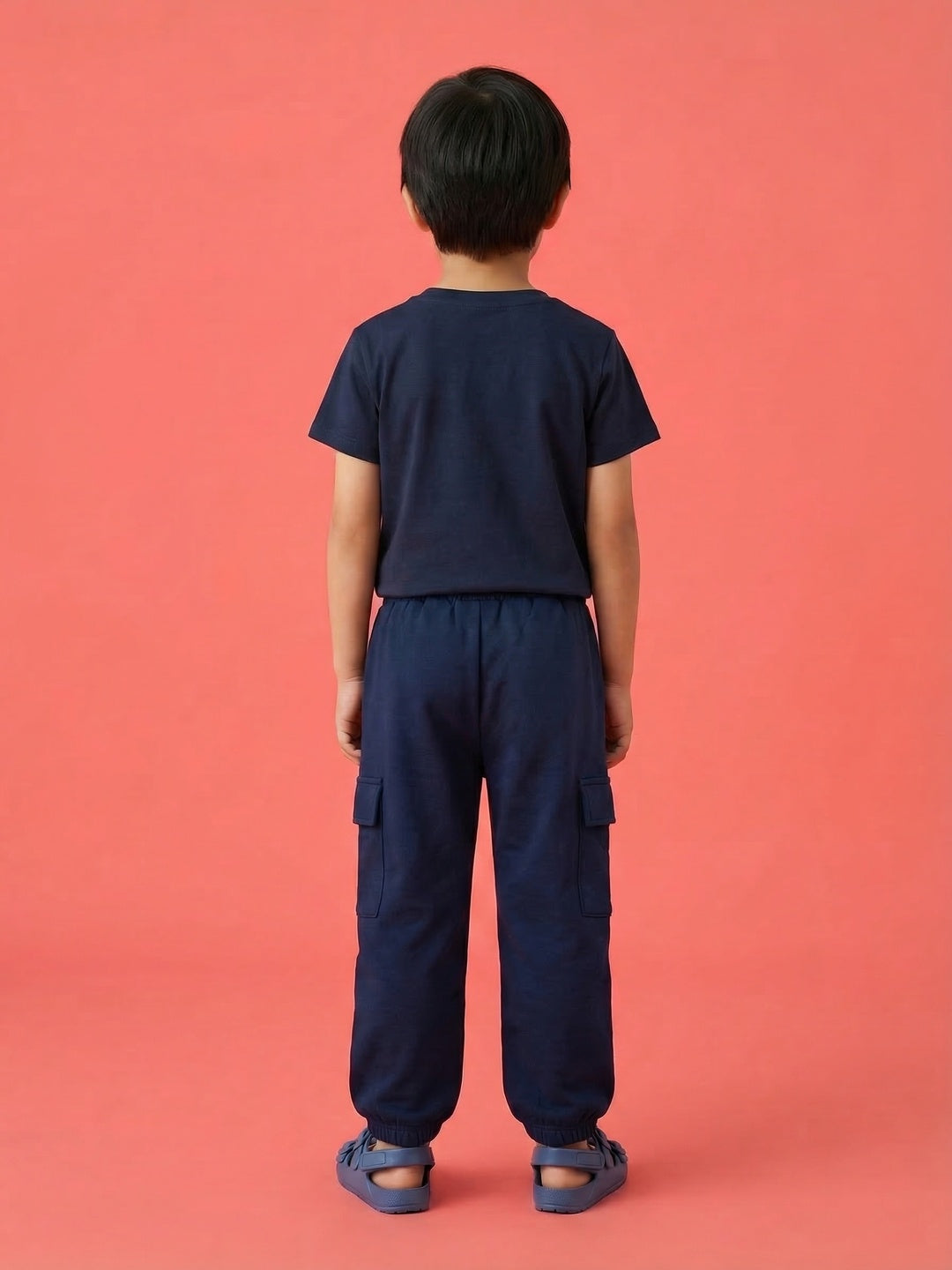 Nautinati Boys' 100% Cotton Disney Cars Placement Print Cargo Joggers