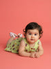 Nautinati Baby Girls' 100% Cotton All-over Disney Minnie Mouse Print & Striped Fit & Flare Dress