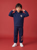 Nautinati Boys Marvel Spider-Man Oversized Varsity Hoodie and Jogger Set