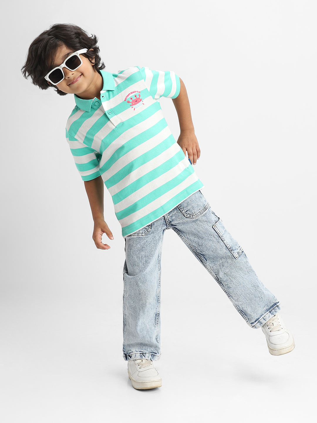 Nautinati Boys Cotton Polo T-shirt | Age 2 - 10 Years