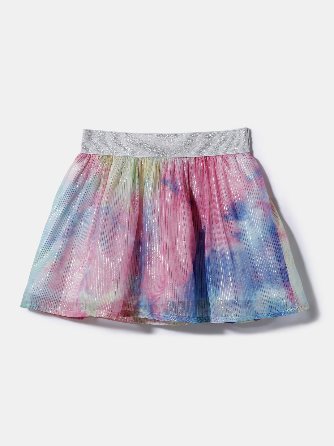 Nautinati Girls' Cotton Top and Mesh Skirt Set| Pigment Print | Age 0 - 2 Years