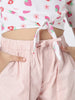 STRAWBERRY PRINTED FRONT KNOT TEE