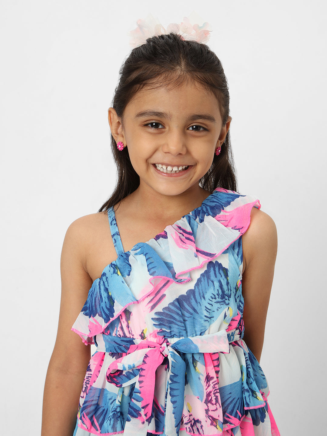 Nautinati Girls' Printed Sleeveless Dress