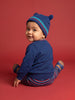 Nautinati Baby Boys Relaxed Fit Christmas Sweater & Pyjama Set with a Matching Cap