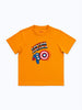 Nautinati Pack of 2 Orange and Blue Marvel Captain America Printed T-shirts for Boys