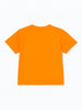Nautinati Orange & Blue Cotton T-Shirt With Denim Shorts Set For Boys