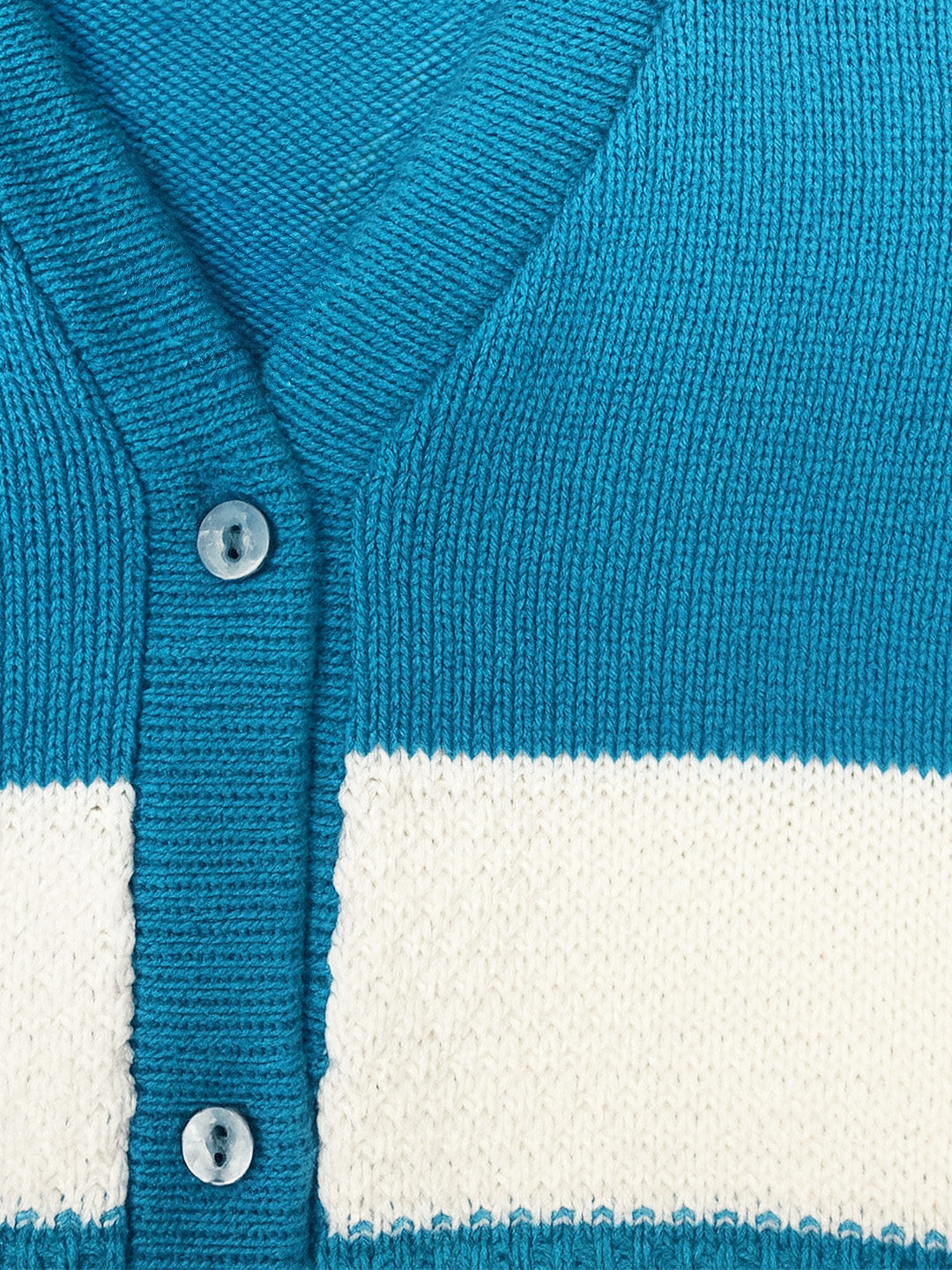 Nautinati Blue And White Sweater Set With Cap For Infant Boys