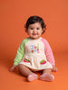 Nautinati Baby Girls Strawberry Sweatshirt Frock with Strawberry Applique Pocket