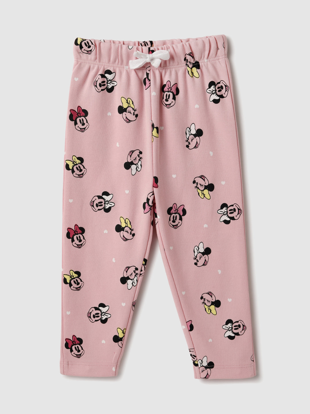 Nautinati Infant Girls’ Cotton Minnie Mouse Printed Top and Pants Set