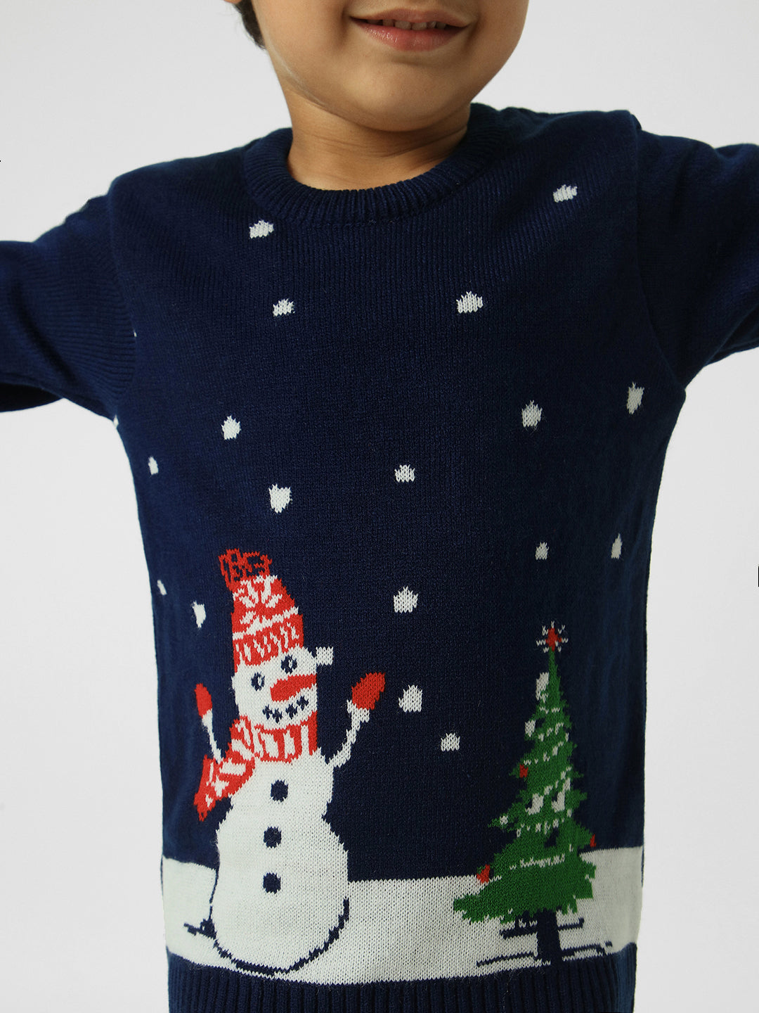 Boys Graphic Chistmas-Themed Pullover Sweatshirt