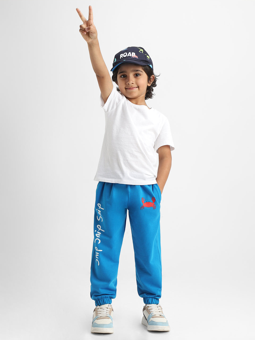 Nautinati Boys Embroidered Cotton Joggers | Age 2 - 10 Years
