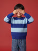 Nautinati Boys Relaxed Fit Chunky Knit Striped Sweater
