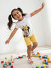 Nautinati Girls' Cotton Minnie Mouse Printed T-shirt and Biker Shorts Co-ord Set